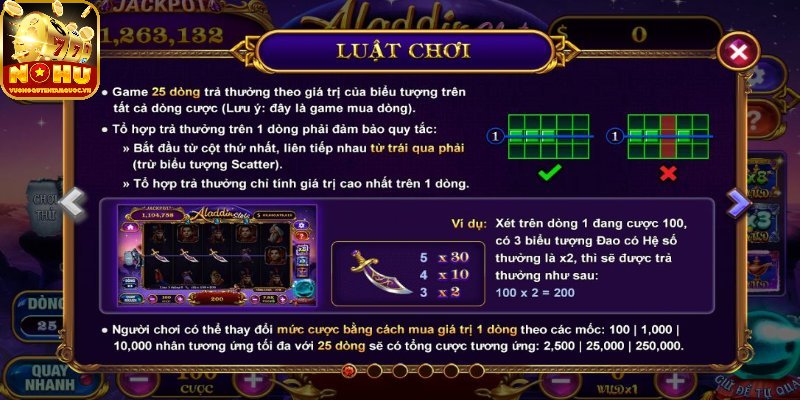 Cập nhật luật chơi Aladdin chi tiết cho người mới