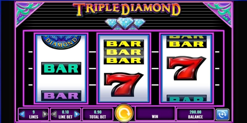 Giao diện của game Triple Diamond